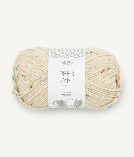 Hovedbilde 1044 Peer Gynt Natur med Tutti Frutti Tweed Nm 7.4/4