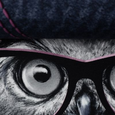 Owly You panel 83x155cm French Terry - Rosa